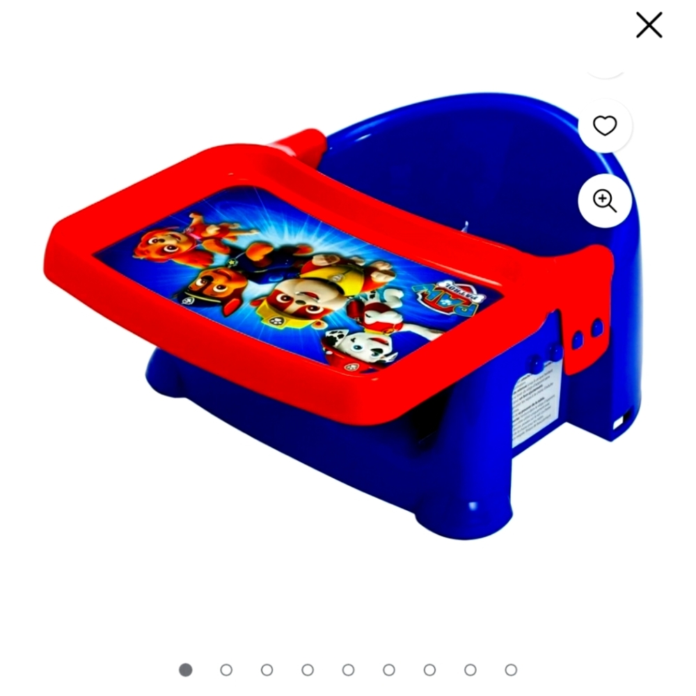 paw patrol chair tray booster seat